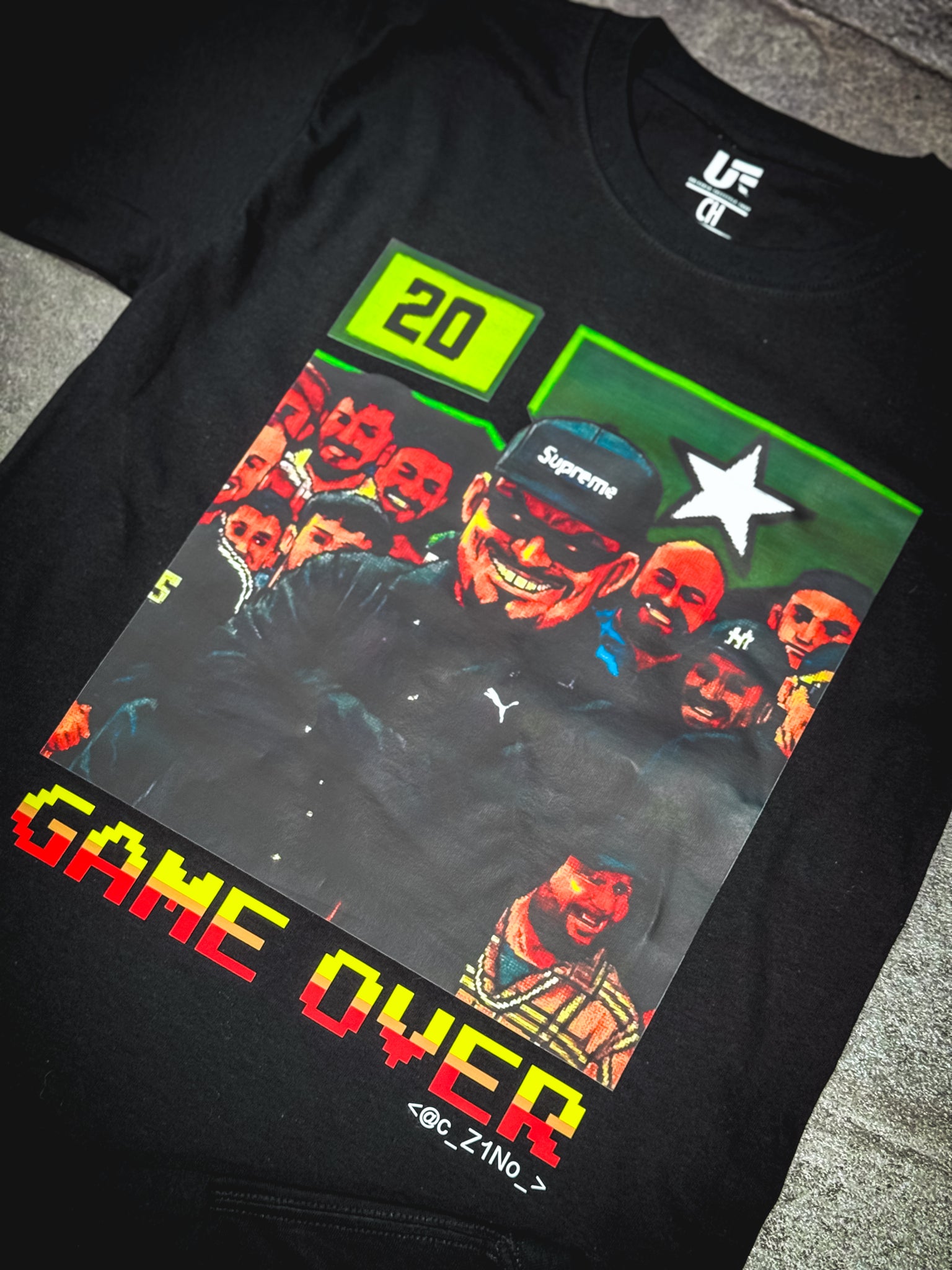 Playera Aczino x Unfree “Game Over” 😈