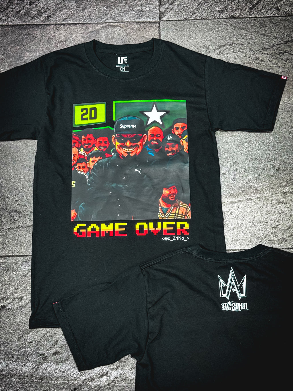 Playera Aczino x Unfree “Game Over” 😈